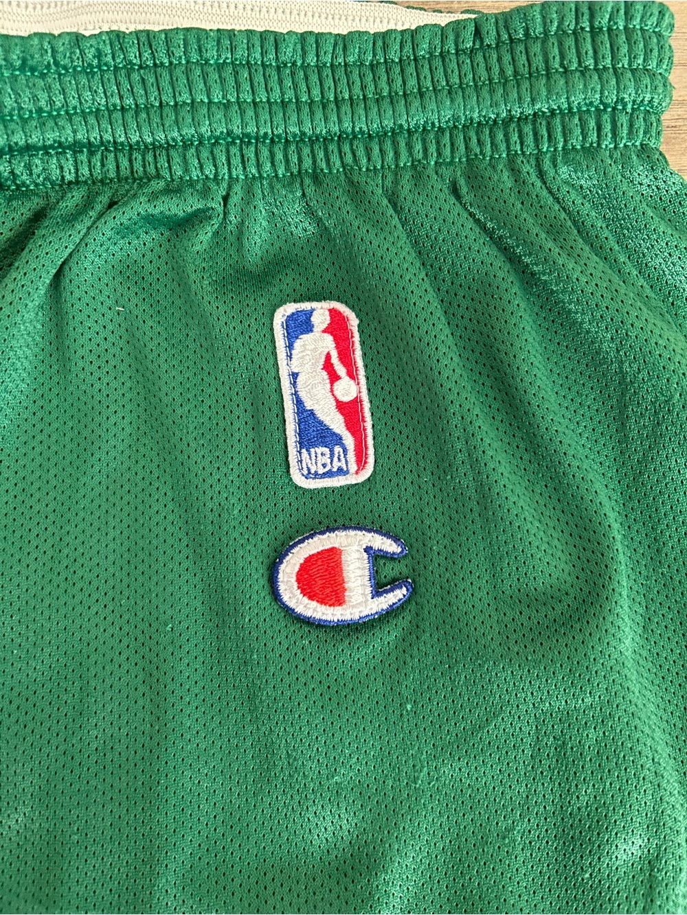 Vintage Boston Celtics 90s Champion Basketball Shorts XL - Picture 3 of 6